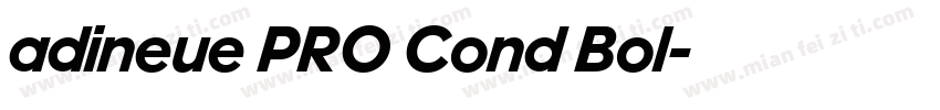 adineue PRO Cond Bol字体转换